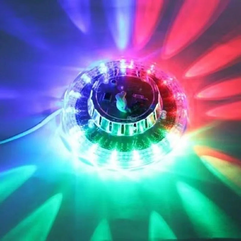 Colorful rotating LED light