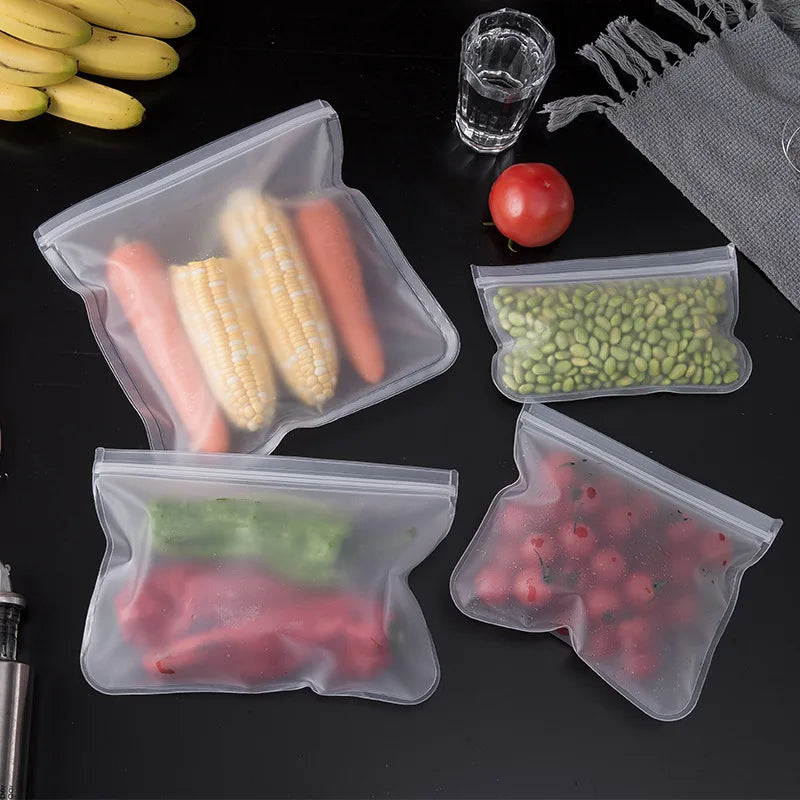 Reusable Leak Proof Silicone Food Storage Containers