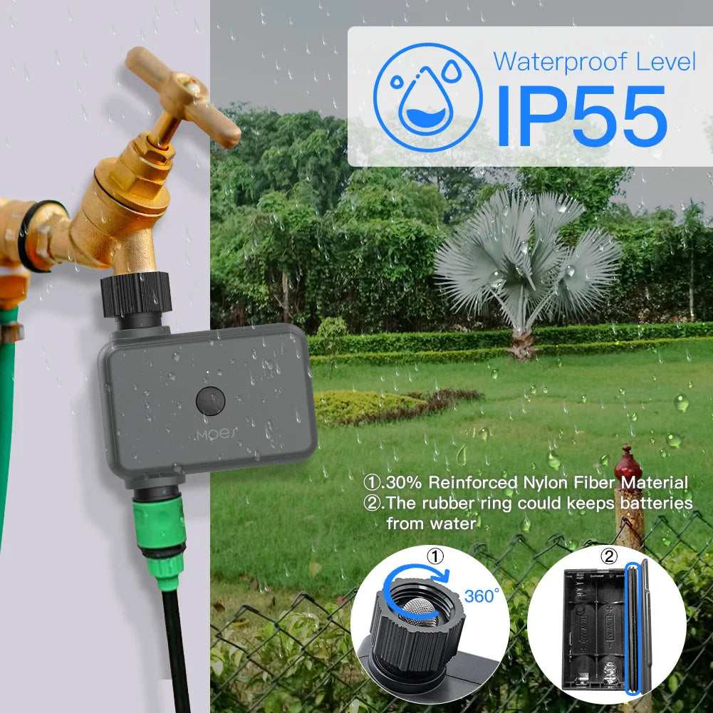 Bluetooth Smart Garden Watering Timers, Automatic Programmable Watering Timer