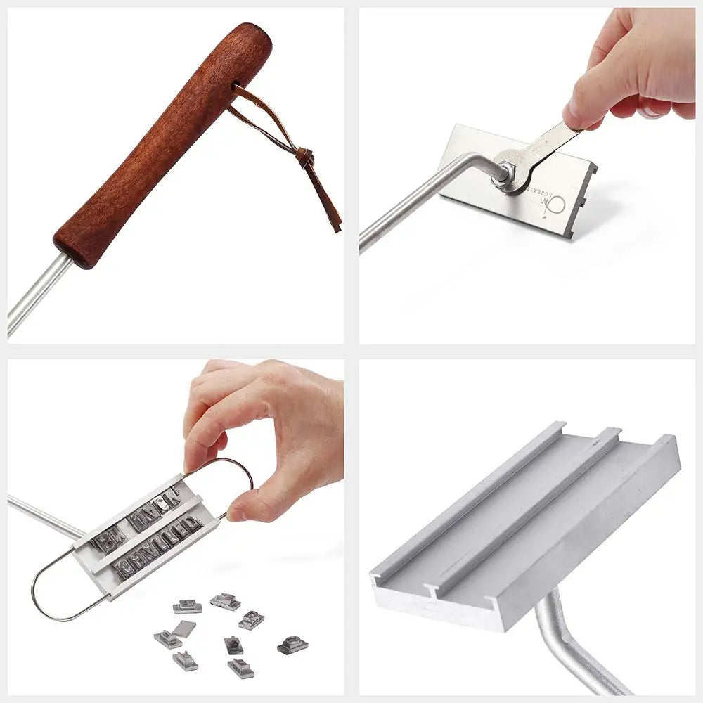 BBQ Meat Label Stamping Tool with Changeable Letters,