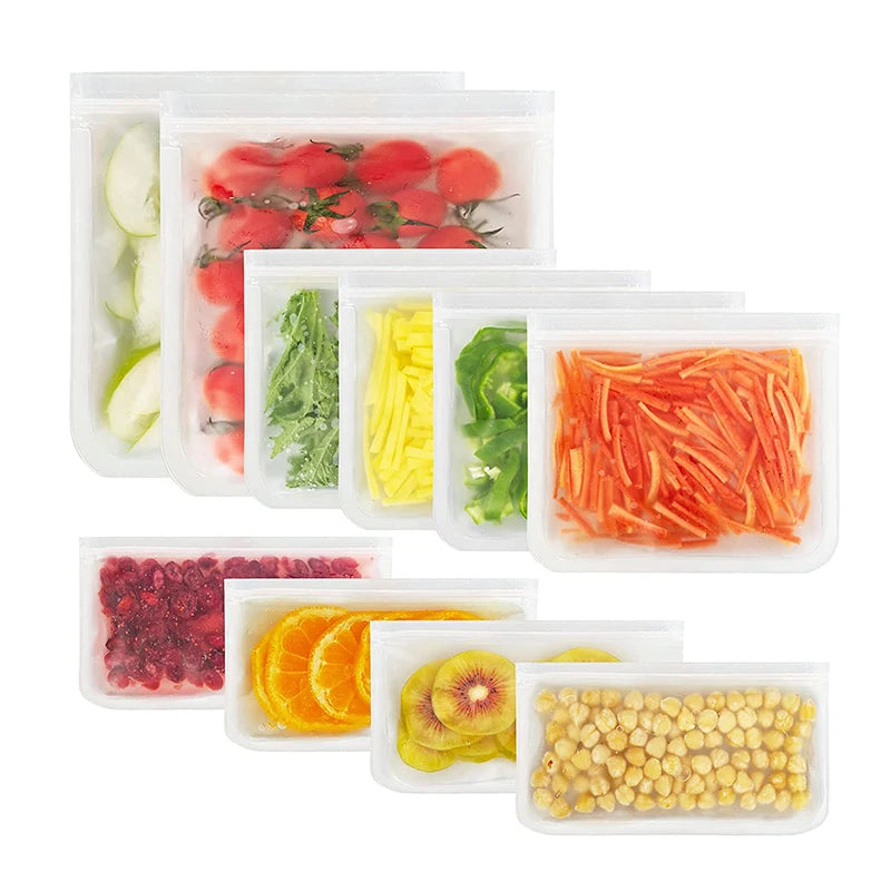 Reusable Leak Proof Silicone Food Storage Containers