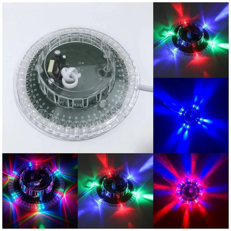 Colorful rotating LED light