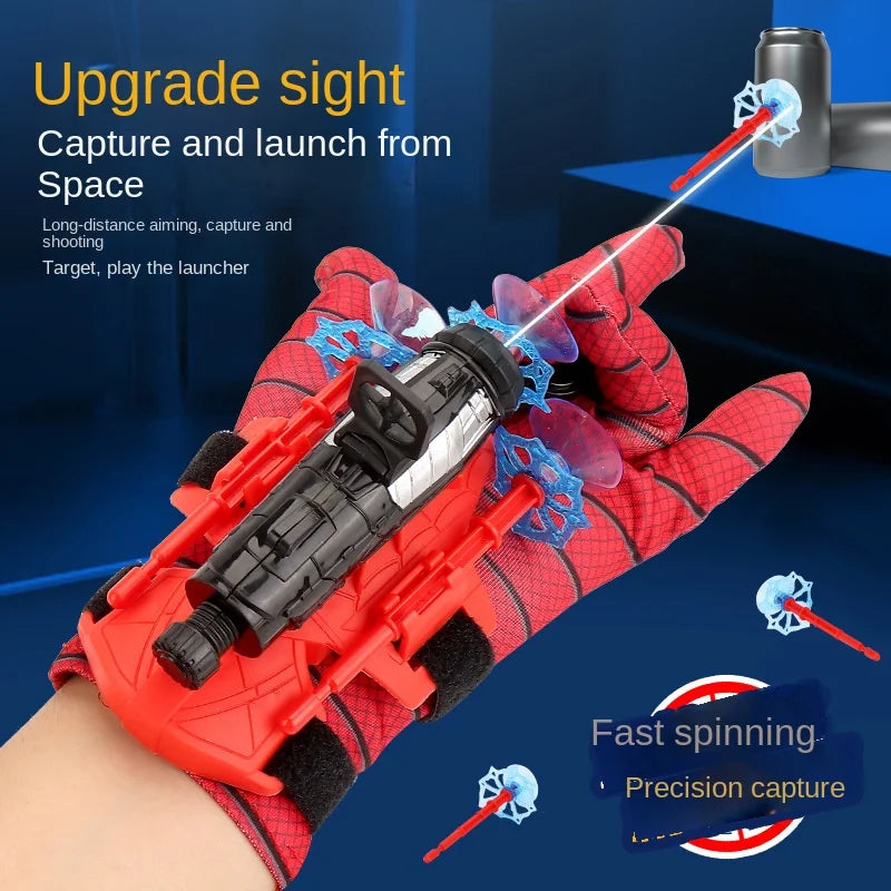 New Anime Figure Set with Spiderman Gloves