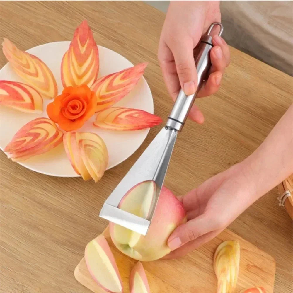 Stainless Steel Triangle Fruit Carving Knife,