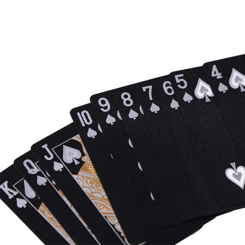 Black and Gold Waterproof Playing Card Set