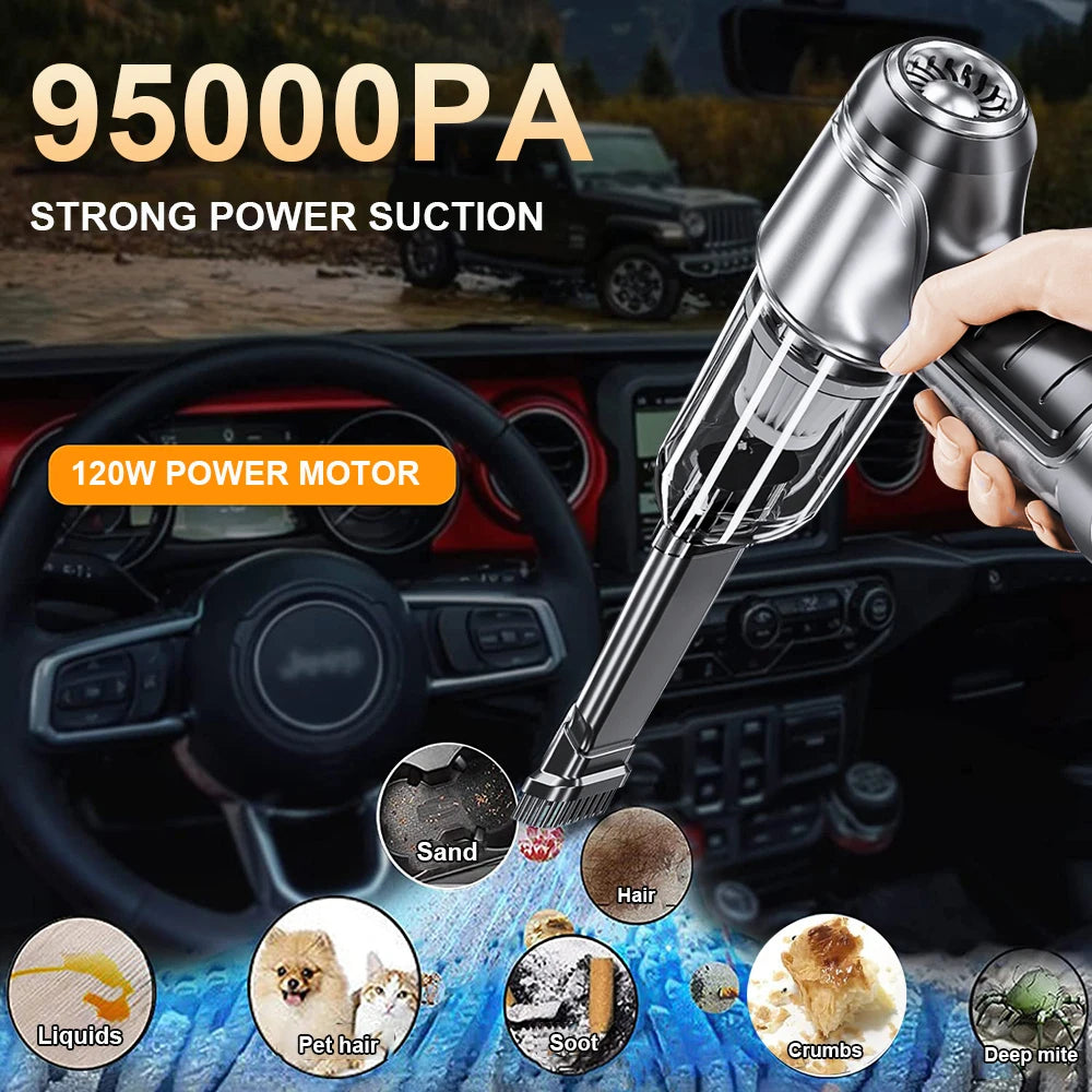 Car Vacuum Cleaner Wireless Portable Vacuum Cleaner 95000