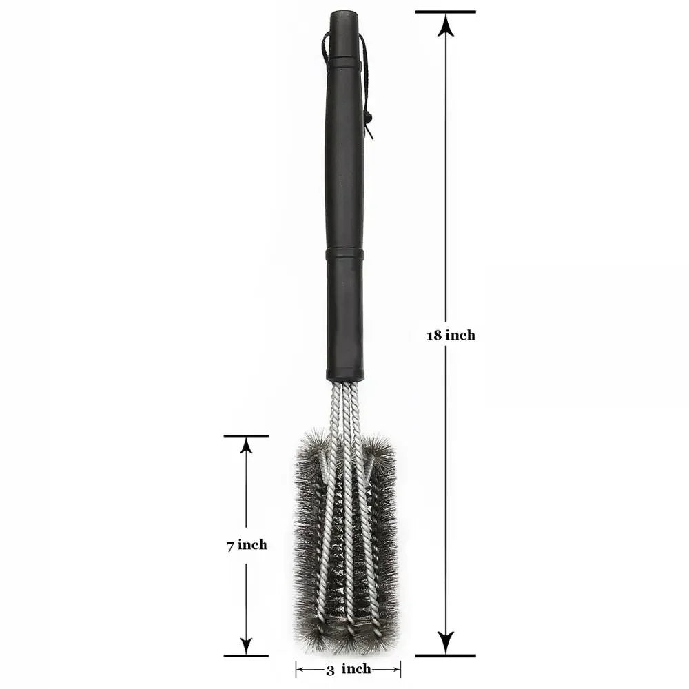 Grill Cleaning Brush, Stainless Steel Bristles,