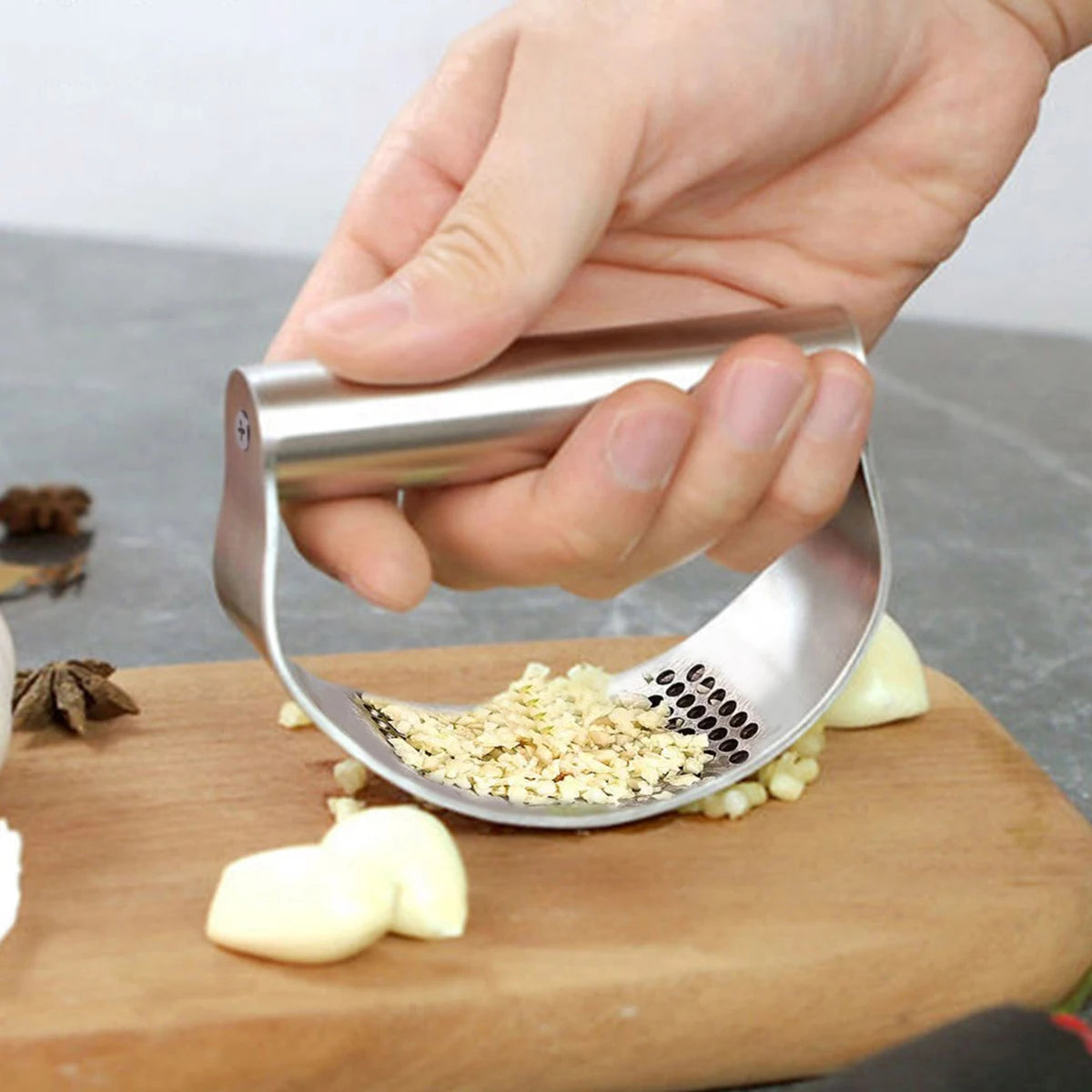 Stainless Steel Garlic Press