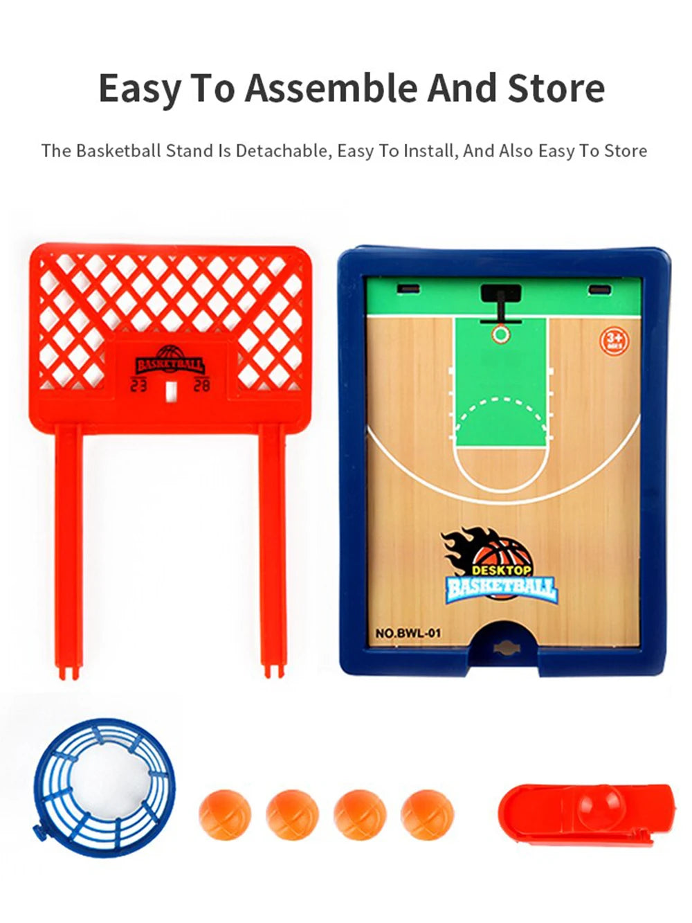 Basketball game. Portable mini game set