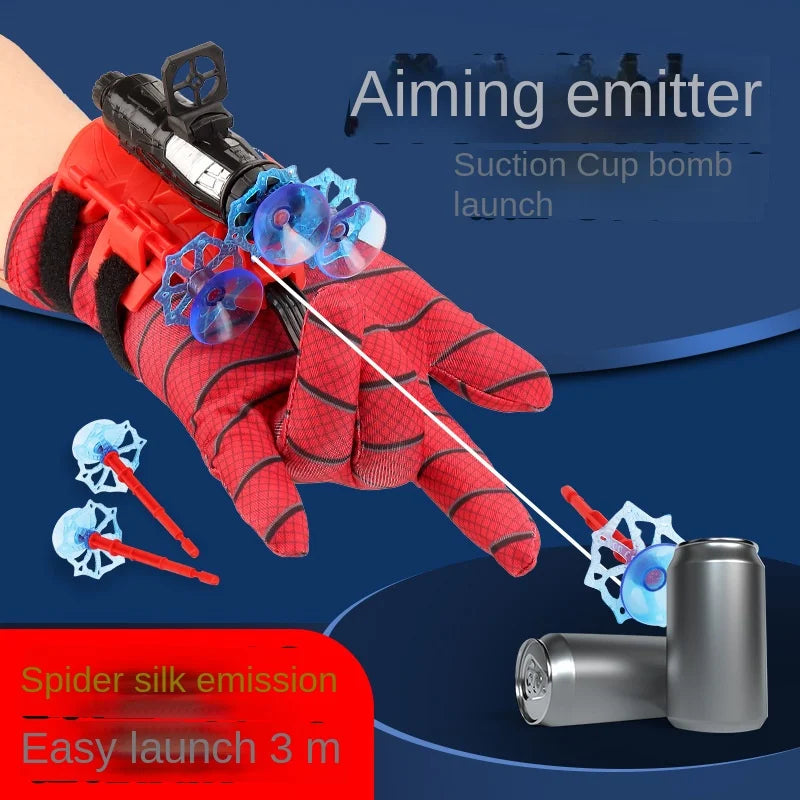 New Anime Figure Set with Spiderman Gloves