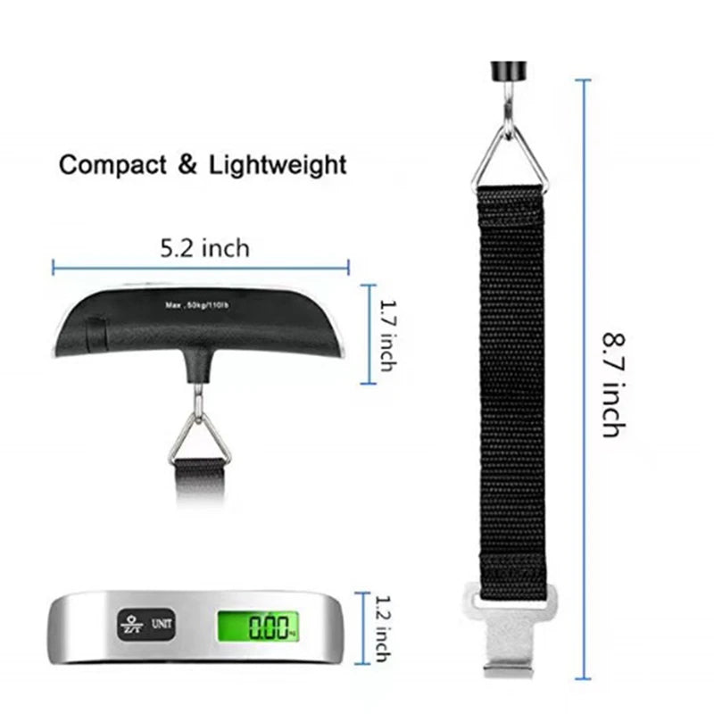 110lb/50kg LCD Digital Portable Luggage Scale