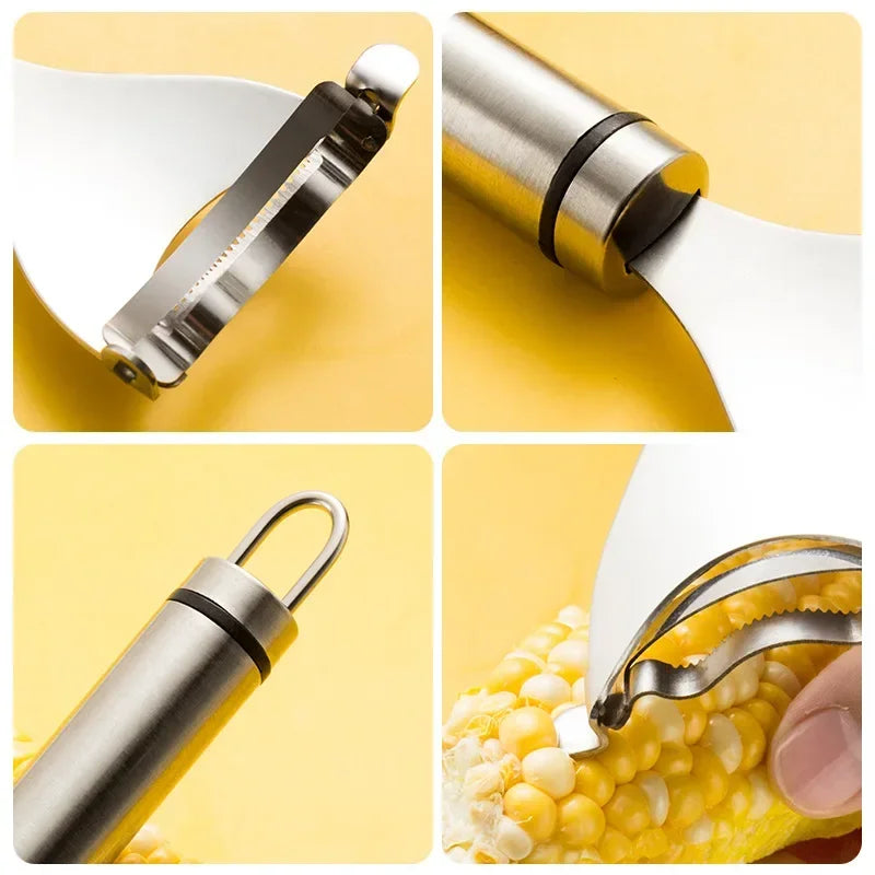 Stainless steel corn cutter