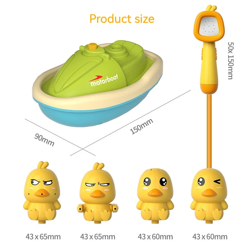 Cute Duck Electric Water Spray Bath Toys for Kids