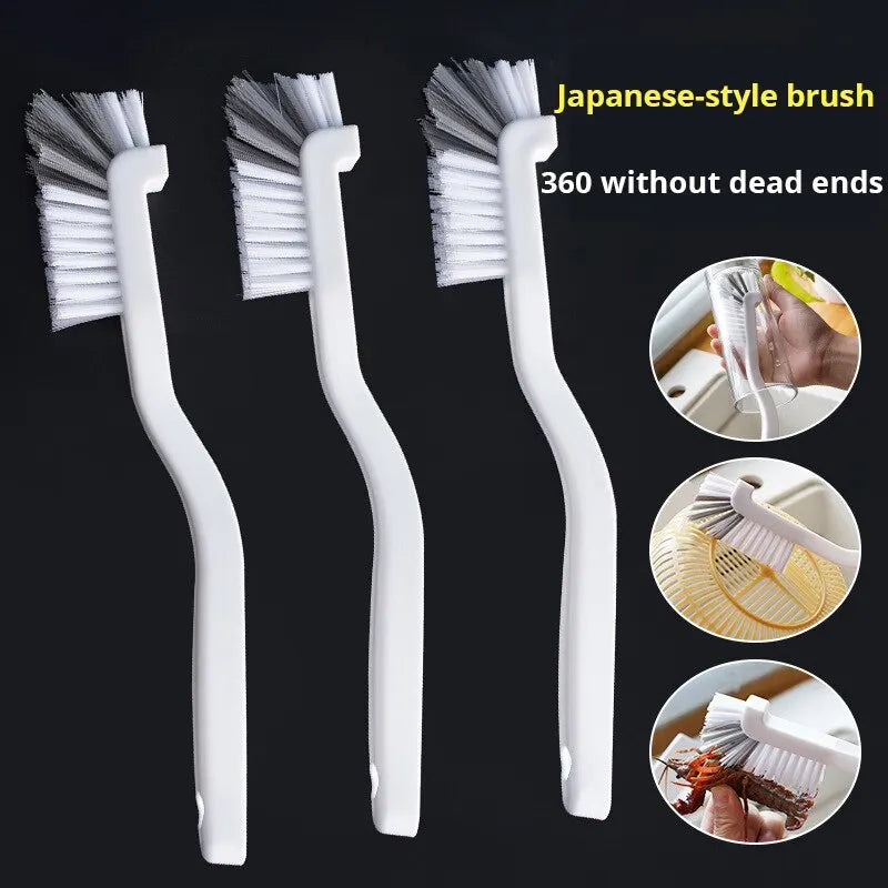 Sink cleaning brush with long handle