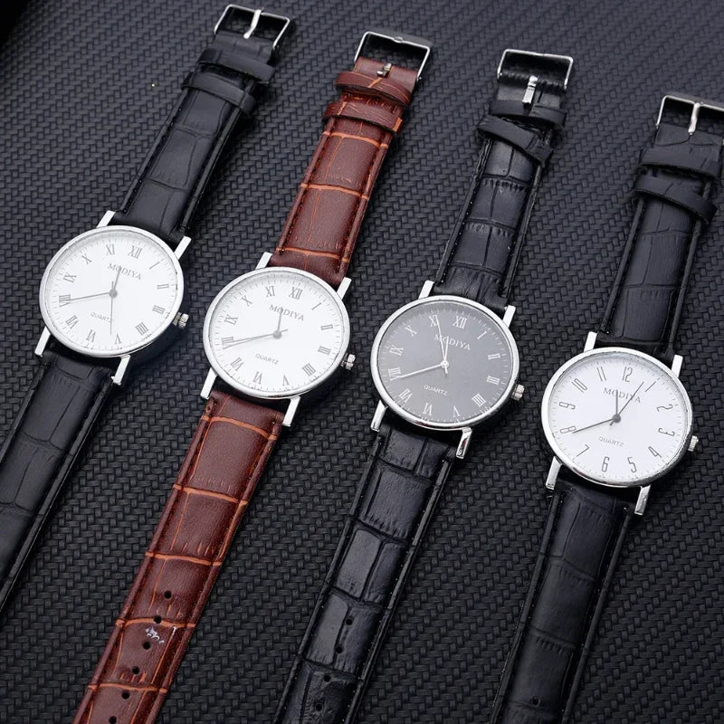 Men Watches Business Wrist Watch Luxury Leather Strap