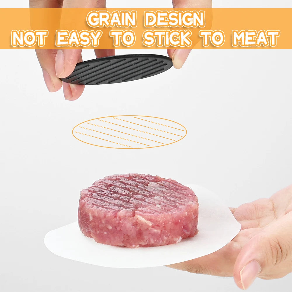 Non-stick round meat press machine