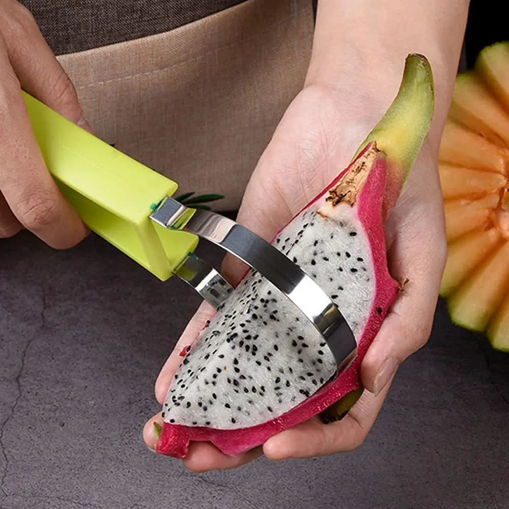 Fruit cutter, pulp separator