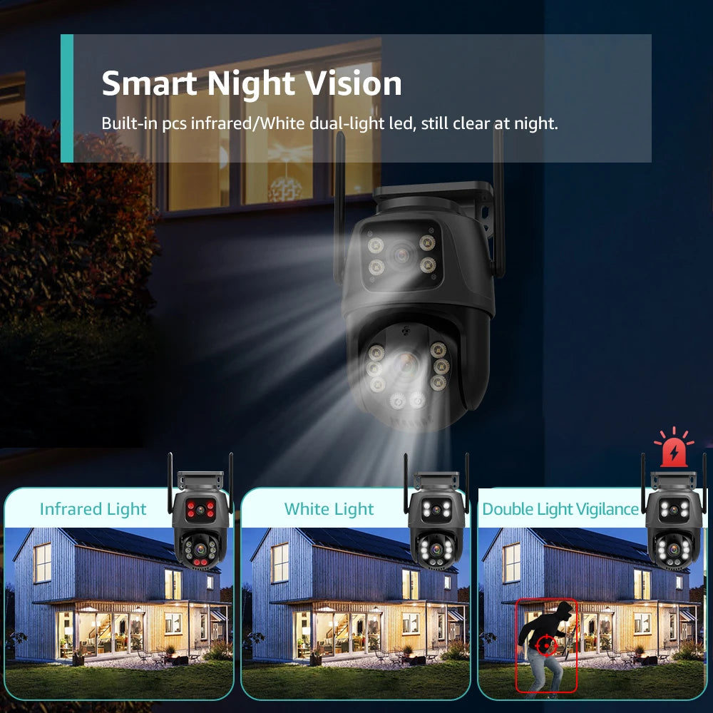 8MP Outdoor WiFi Camera , Color Night Vision