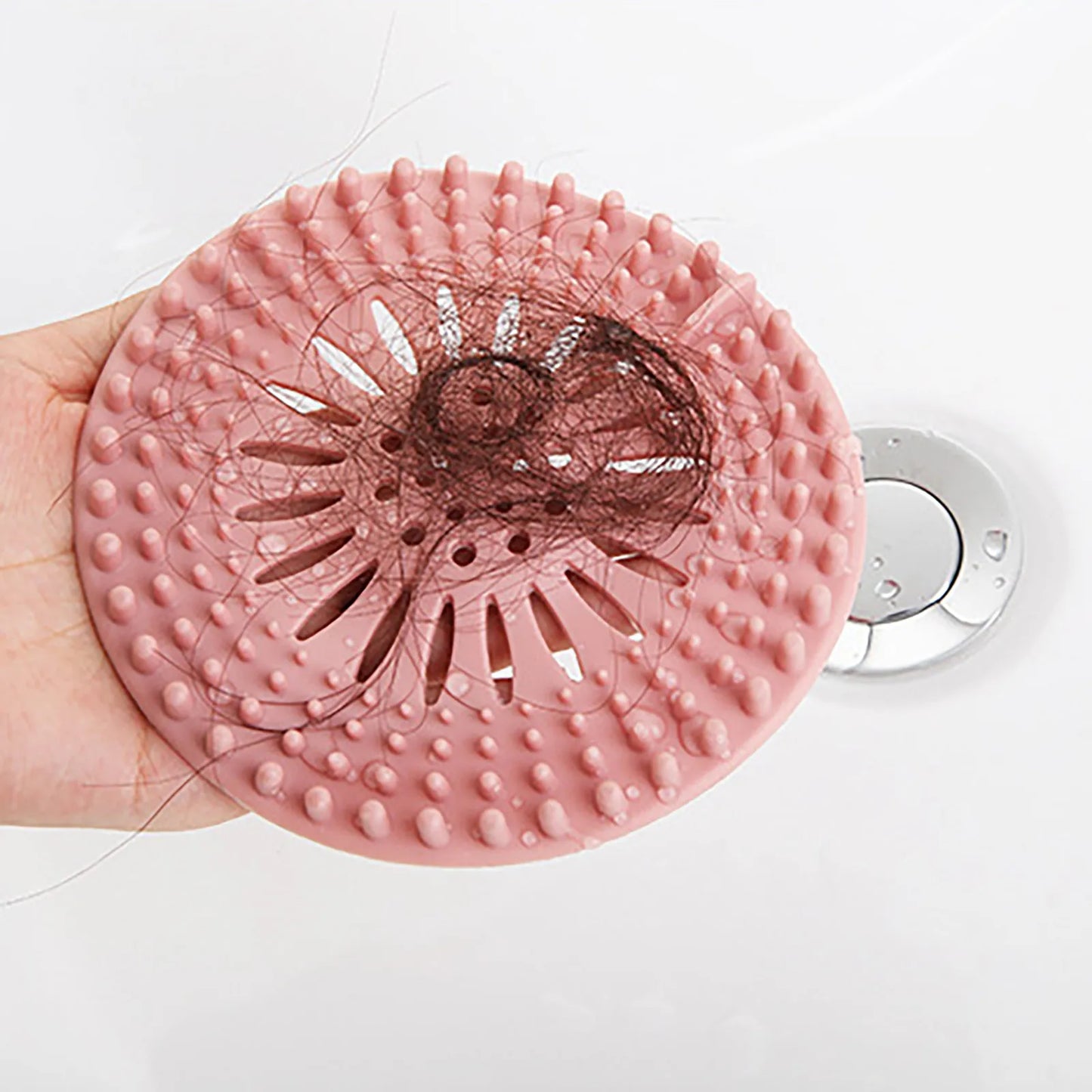 Silicone Hair Filter, Bathtub Drain Strainer,