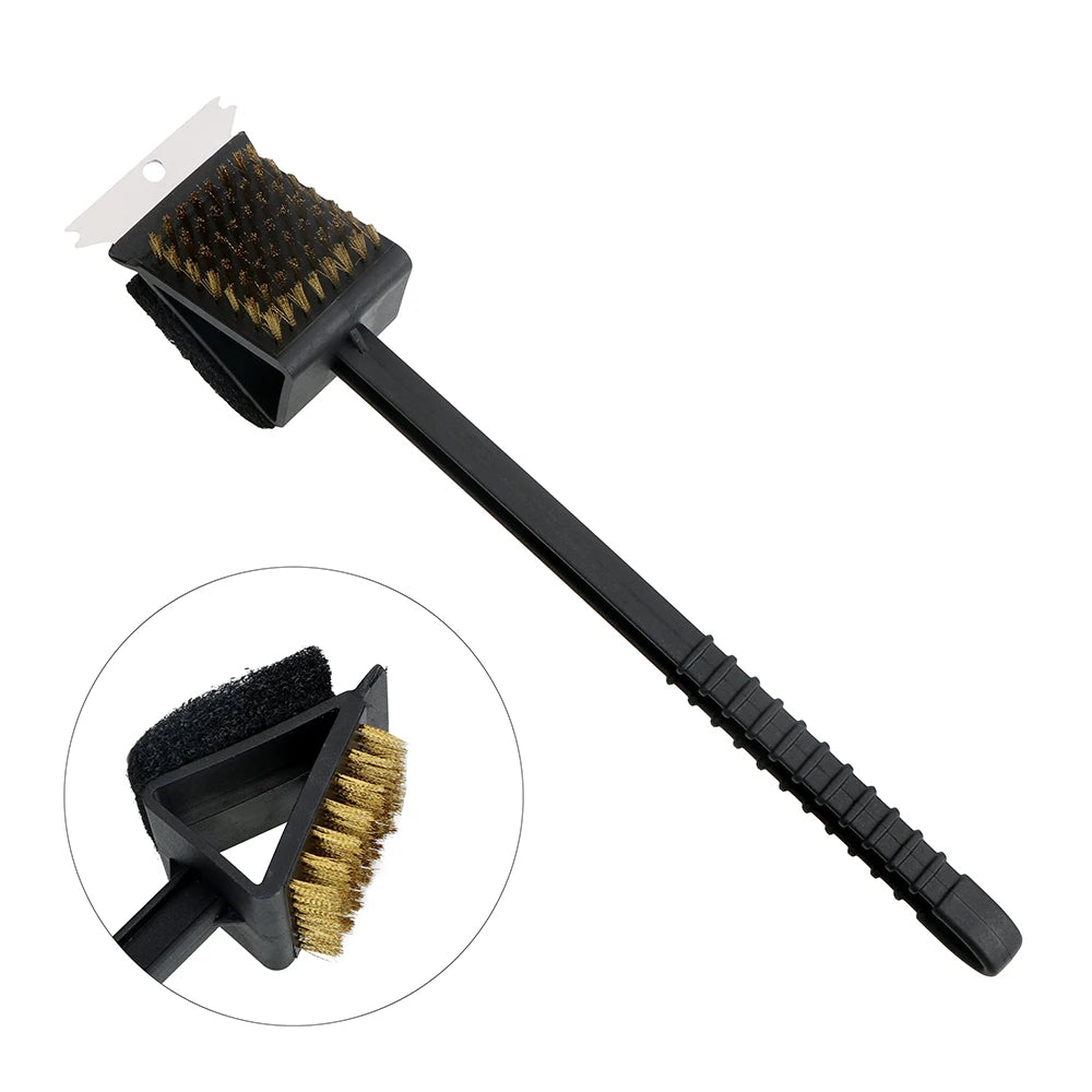 3 in 1 Copper Wire BBQ Cleaning Brush,