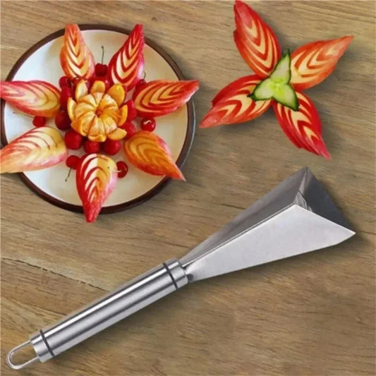 Stainless Steel Triangle Fruit Carving Knife,