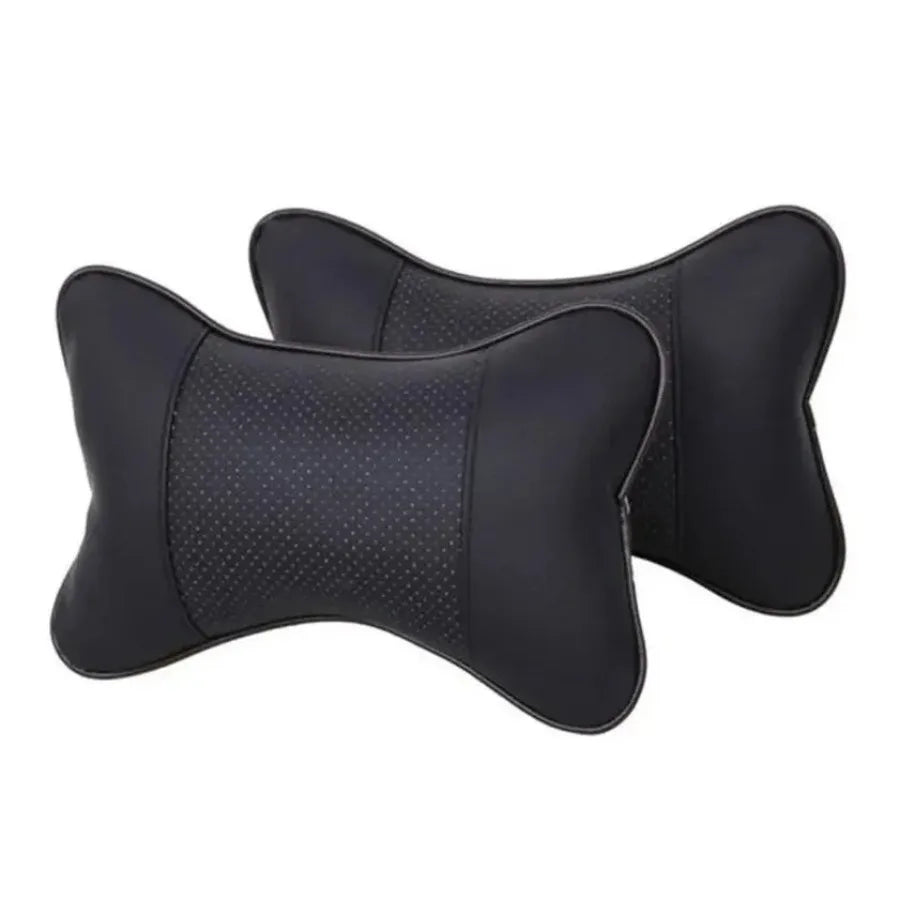 Faux Leather Car Neck Pillows