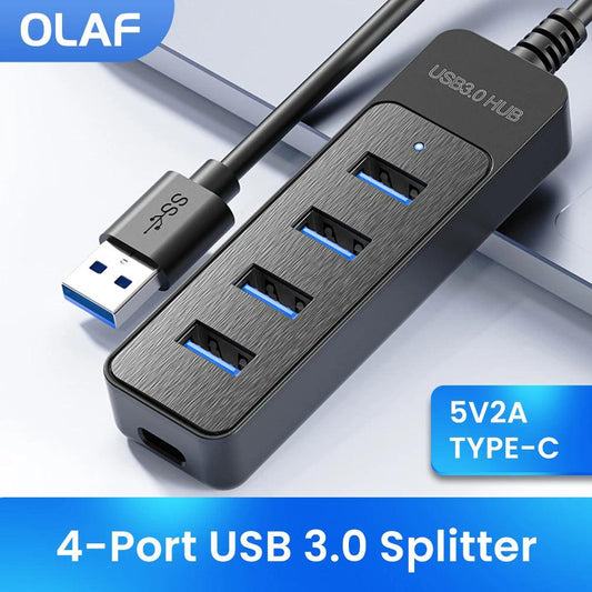 USB Power 4 Port Multi USB Splitter Hub USB