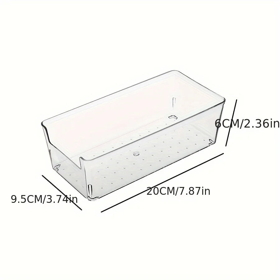 Versatile Drawer Organizer Clear Plastic Trays