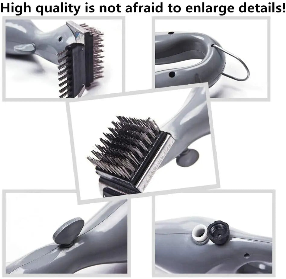 Steam cleaning brush, barbecue cleaner suitable for scraping charcoal,