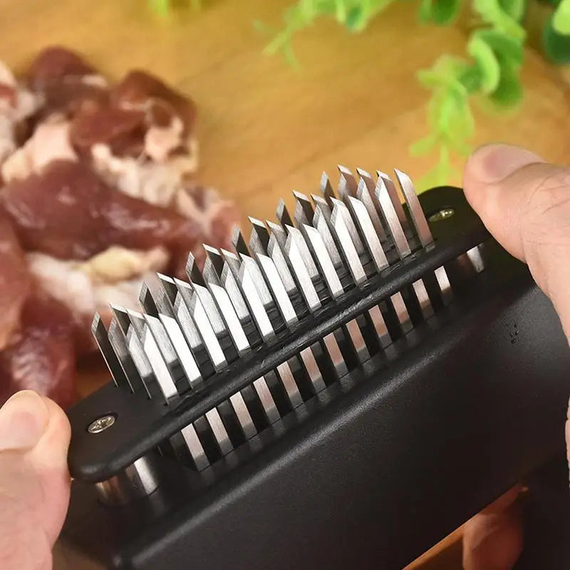 48 Blade Stainless Steel Retractable Meat Tenderizer Needle