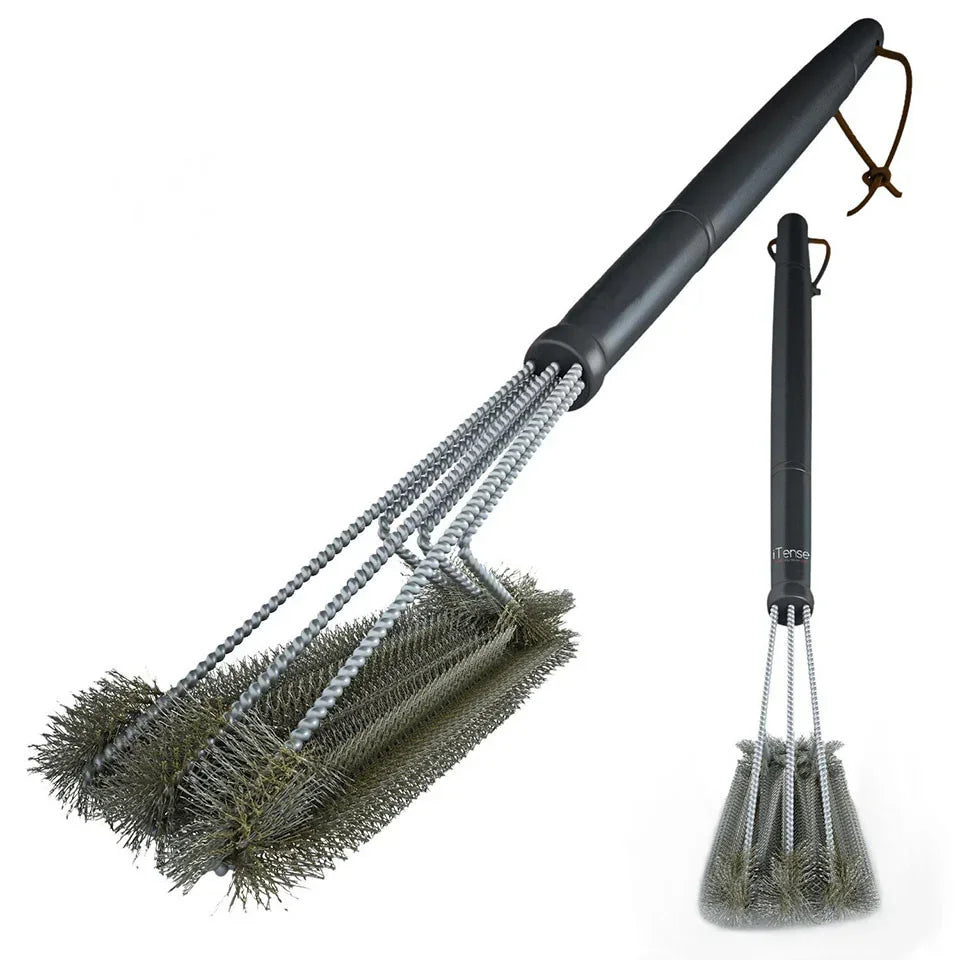 Grill Cleaning Brush, Stainless Steel Bristles,