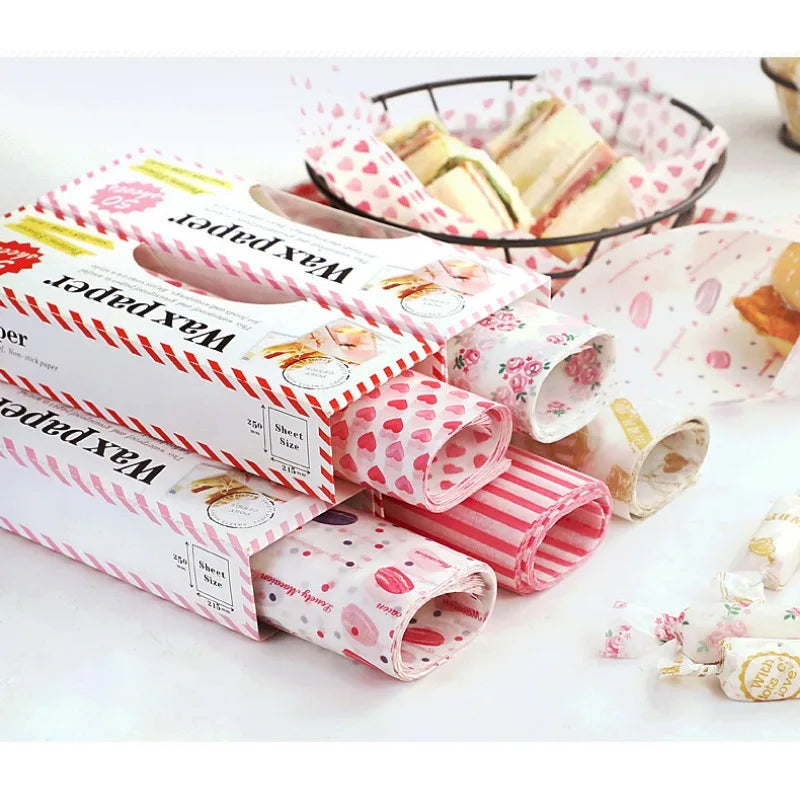 50pcs Sandwich Wrapping Paper