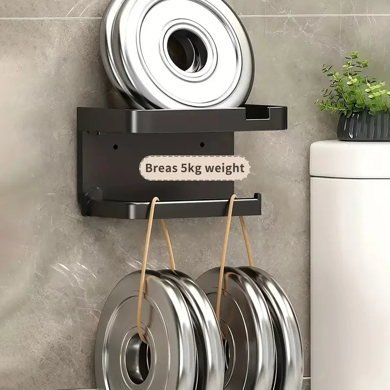 Easy to install toilet paper holder - wall mounted, no drilling