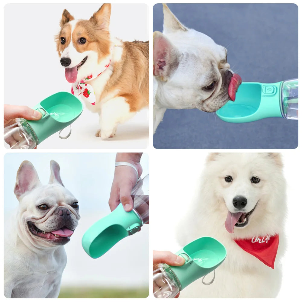 Portable Leak Proof Water Bottle for Dogs Cats Small Large Drinking Bowls