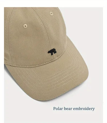 Stylish Embroidered Bear Sun Visor Baseball Cap