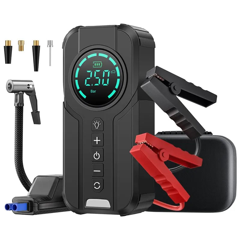 1000A Portable Air Pump for Car Battery Jump Starter