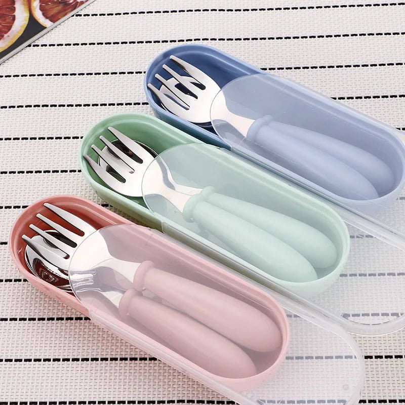 3 Piece Stainless Steel Fork and Spoon Cutlery Set