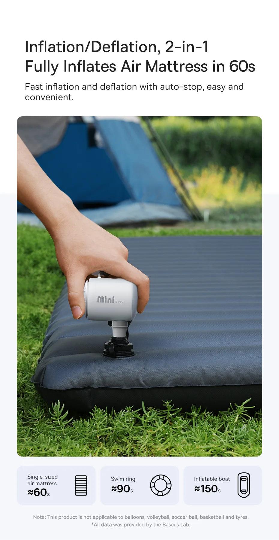 Cordless Inflatable and Deflation Air Pump