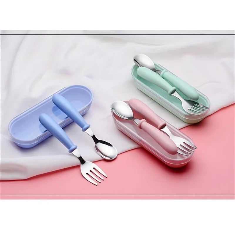 3 Piece Stainless Steel Fork and Spoon Cutlery Set