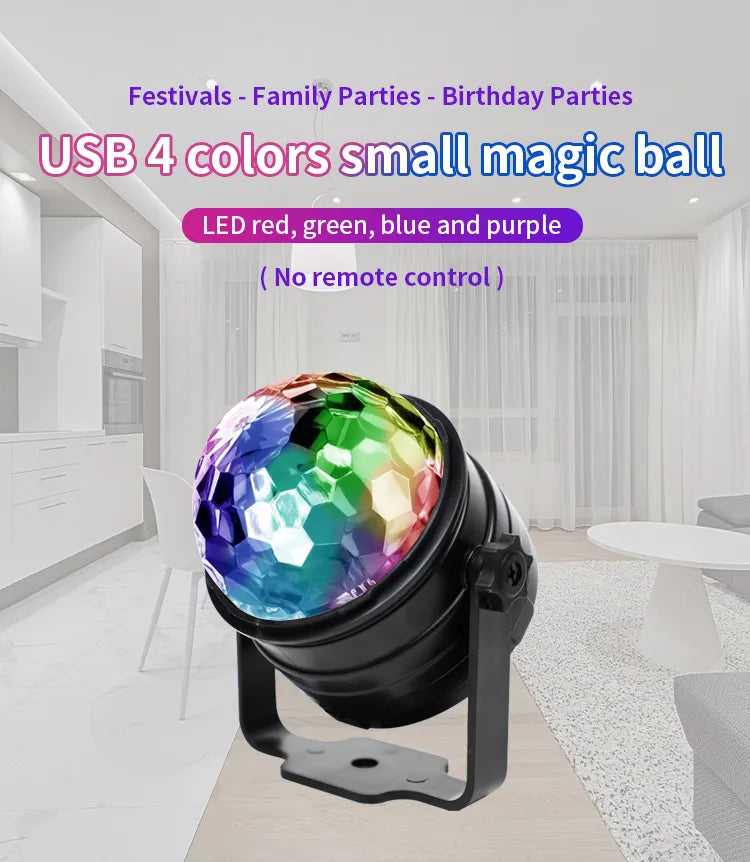 7 Colors Voice Activated Light with Remote Control