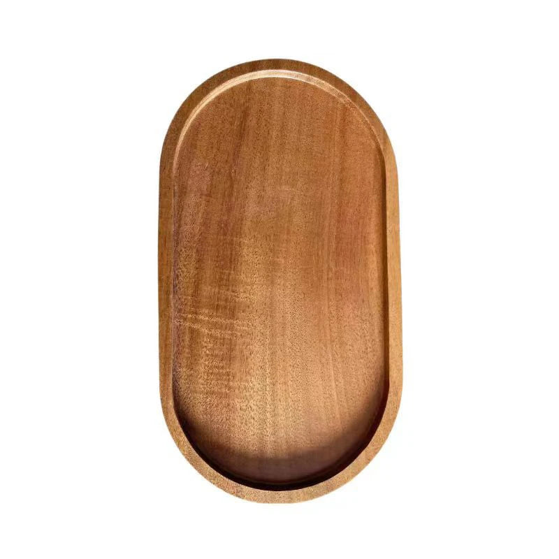 Solid Wood Round Candy Plate 1pc