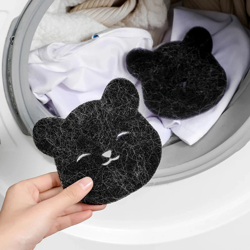 Washing Machine Balls, Reusable Lint Catcher, Bear Shape,