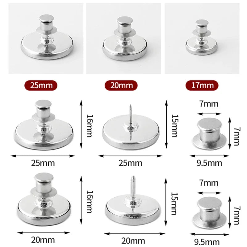 4/8 Pairs Detachable Magnetic Curtain Buttons for Curtain Fixing