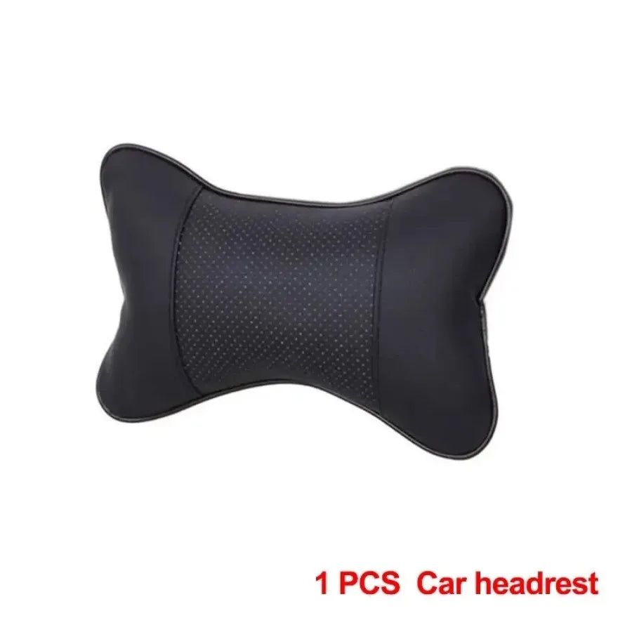 Faux Leather Car Neck Pillows