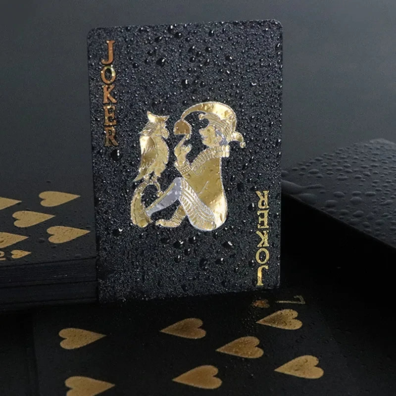 Black and Gold Waterproof Playing Card Set