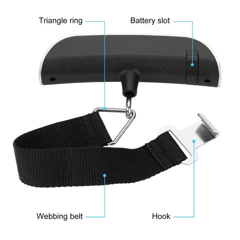 110lb/50kg LCD Digital Portable Luggage Scale