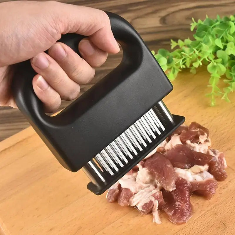 48 Blade Stainless Steel Retractable Meat Tenderizer Needle