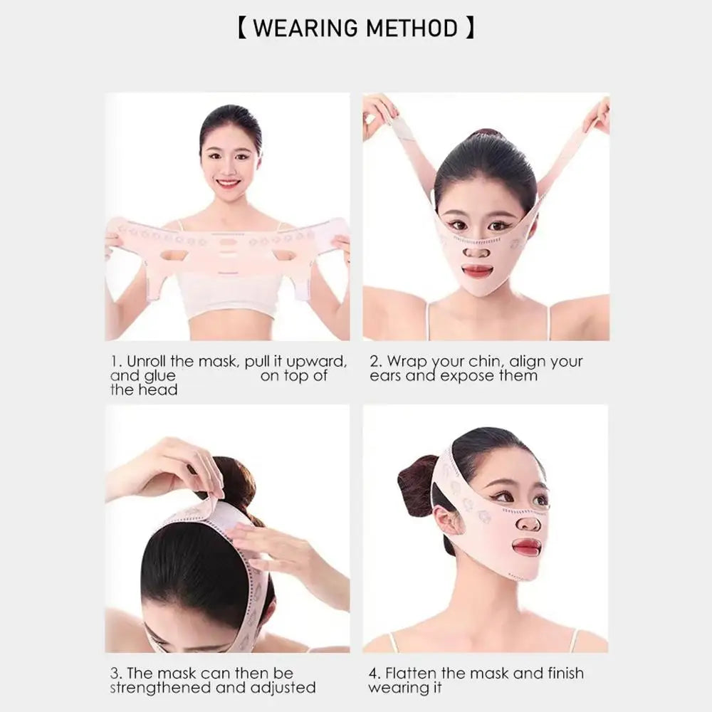 V-Shape Chin and Cheek Slimming Bandage, Anti-Wrinkle Face Lift Belt,