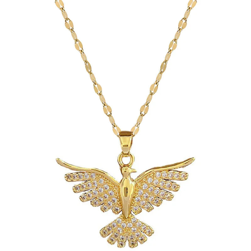 Fashion Women's Phoenix Wings Necklace Clavicle Chain Perfect Gift for Girls