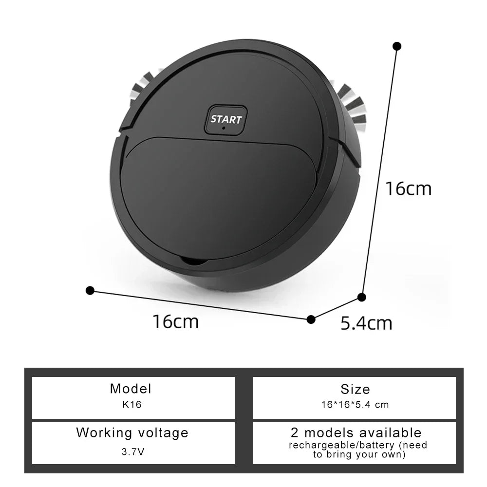 Mini Portable USB Powered Robot Vacuum Cleaner for Floor Cleaning